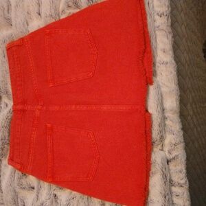 GB women's size small red denim skirt